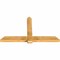 Ekena Millwork Eugene Rough Sawn Timber Gable Bracket, Western Red Cedar, 72"W x 42"H x 4"D x 6"F, 14/12 Pitch GBW072X42X0406EUG00RWR - alternate 3